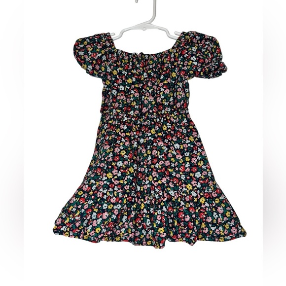 Janie and Jack Floral Dress navy and Multicolor twirl sz 2T lined - Picture 3 of 3